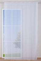Fertiggardine Schal mit Schlaufenband Batistoptik weiß 145x245cm