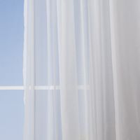 Fertiggardine Schal mit Schlaufenband Batistoptik creme 145x245cm