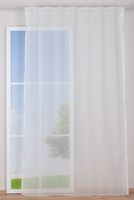 Fertiggardine Schal mit Schlaufenband Batistoptik creme 145x245cm