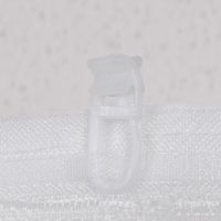 Fertiggardine Schal mit Schlaufenband Batistoptik creme 145x245cm