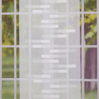 Schiebevorhang Leinenoptik Scherli Effektstreifen weiß 245x60cm