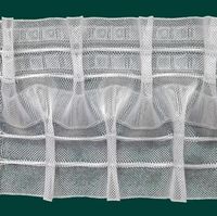 Smokband Schlaufen-Smokfalte 100mm volltransparent 1