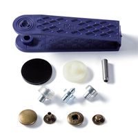 Prym Druckknöpfe für Anorak Metall Ø15mm messingfarben 10 Stück