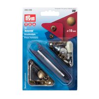 Prym Druckknöpfe für Anorak Metall Ø15mm messingfarben 10 Stück