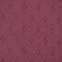 Feinstrick Jersey Baumwolle Pointoille Lochmuster uni mauve 1.4m