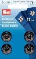 Prym 4 Annäh Druckknöpfe MS schwarz 17mm