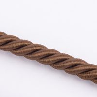 Hochwertige Vorhangkordel Raffhalter-Kordel 75cm in seidiger Optik mit Aufhängeschlaufen braun