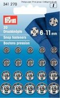 574.jpg Prym 20 Annäh Druckknöpfe silberfarbig 6-11mm