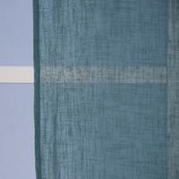Ösengardine Leinenoptik uni petrol 140x260cm