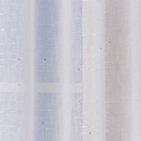 Ösengardine Schnurstreifen mit Glitzerpailletten weiß 135x260cm