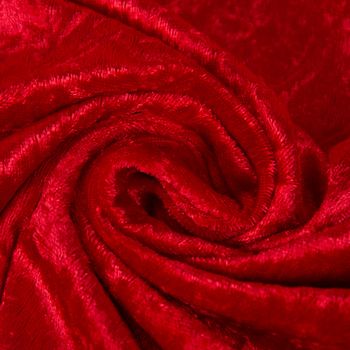 Samtstoff Kreativstoff Pannesamt einfarbig tomatenrot rot 1.45m