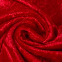 Samtstoff Kreativstoff Pannesamt einfarbig tomatenrot rot 1.45m