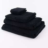 Premium-Frottee Handtuch 100% Baumwolle 580g/qm schwarz