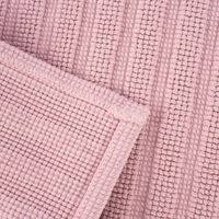 Badematte gestreift einfarbig blush 50x70cm