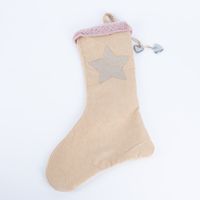 Weihnachtssocke Cordstoff mit Anhänger 40cm