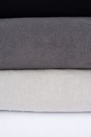 Frotteestoff Stretch Frottee einfarbig hellgrau 1.5m Breite