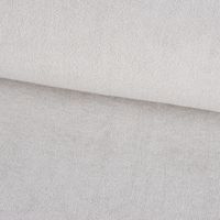 Frotteestoff Stretch Frottee einfarbig hellgrau 1.5m Breite