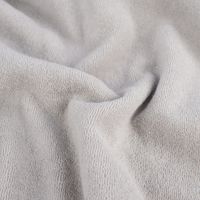 Frotteestoff Stretch Frottee einfarbig hellgrau 1.5m Breite