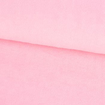 Frotteestoff Stretch Frottee einfarbig rosa 1.5m Breite