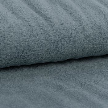 Frottee Stoff Stretch Frottee einfarbig hell jeans blau 1,5m Breite