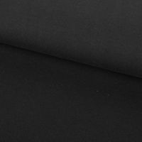 Baumwolljersey Jersey einfarbig schwarz 1.6m Breite