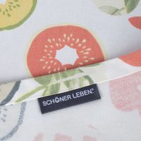 SCHÖNER LEBEN. Tischläufer Bramley Apfel Kiwi weiß rot grün beige