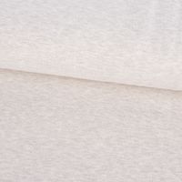 Kreativstoff Strickschlauch Bündchenstoff fein beige meliert 37cm