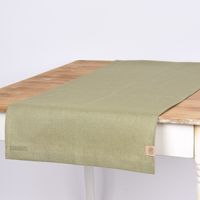 Tischläufer Erik aus 100% Leinen 1-lagig 47x150cm salbeigrün