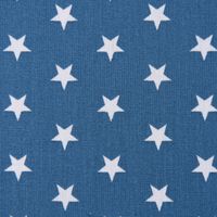Baumwollstoff Sterne ca. 1x1cm jeansblau weiß 1.40m Breite
