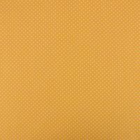 Baumwollstoff Punkte mini Ø 1mm ockergelb weiß 1.40m Breite