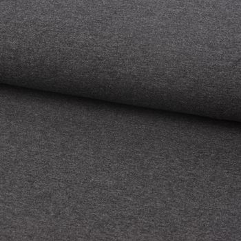 Jersey einfarbig dunkelgrau meliert 1.60m Breite