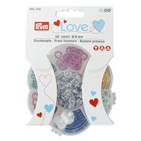 Prym Love Jersey Druckknöpfe Messing Ø8mm verschiedene Farben 6x10 Stück