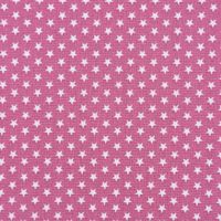 Baumwollstoff Mini Sterne beere mauve weiß 1.40m Breite