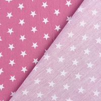 Baumwollstoff Sterne ca. 1x1cm beere mauve weiß 1.40m Breite