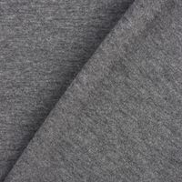 Baumwolljersey Jersey einfarbig mittelgrau meliert 1.60m Breite