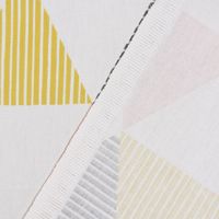 DekostoffBrio Dreiecke Sorbet rosa senf blau grau 138cm