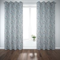 Clarke & Clarke Dekostoff Baumwollstoff Polsterstoff Möwen blau 138cm