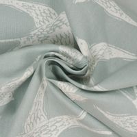 Clarke & Clarke DekostoffBaumwollstoff Schwalben mint 138cm