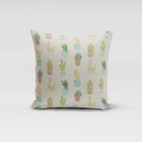 Fryett`s Dekostoff Baumwolle Cactus Kaktus Kakteen natur grün 138cm