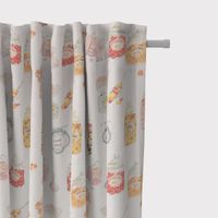 Digitaldruck Süßigkeiten Bonbons Candyshop ecru multi 138cm