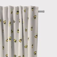 Clarke & Clarke DekostoffDigitaldruck Bienen taupe gelb 138cm