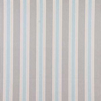 Clarke & Clarke Baumwollstoff Streifen Mineral blau grau 138cm