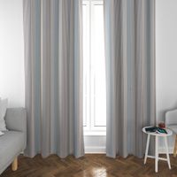 Clarke & Clarke Baumwollstoff Streifen Mineral blau grau 138cm