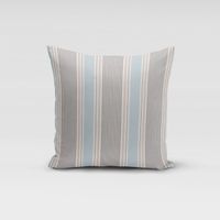 Clarke & Clarke Baumwollstoff Streifen Mineral blau grau 138cm