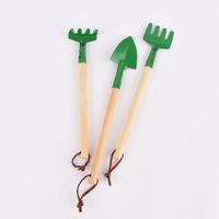 Temerity Jones Mini Gartenhelfer Set Utility 3teilig natur grün 22.5x14.5x3cm