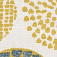 SCHÖNER LEBEN. Kissenhülle Casa Saffron Kreise creme grau braun 40x40
