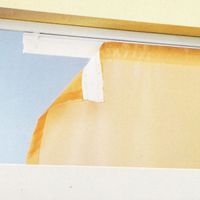 Schiebevorhang Flächenvorhang mit Alupaneelwagen 245x60cm creme