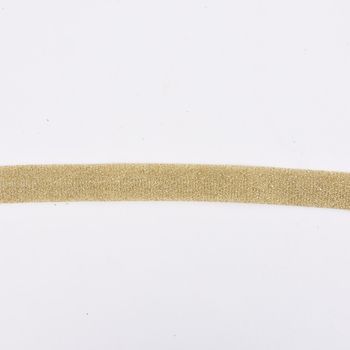 Schrägband Einfassband Lurex Glitzer gold Breite: 2cm