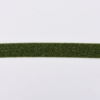 Schrägband Einfassband Lurex Glitzer grün schwarz Breite: 2cm