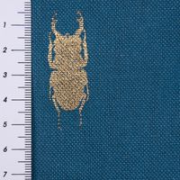 SCHÖNER LEBEN. Kissenhülle Käfer blau gold metallic div. Größen